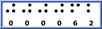 Another counter, in Braille